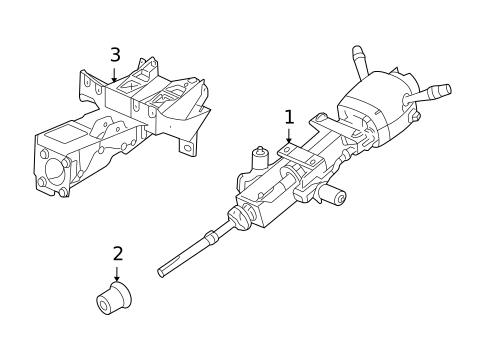 Steering Column Assembly for 2008 Cadillac XLR #0