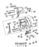 68477021AC - Body Sheet Metal Except Doors: Body Side Aperture Outer Panel, Left for Chrysler: Pacifica, Voyager Image