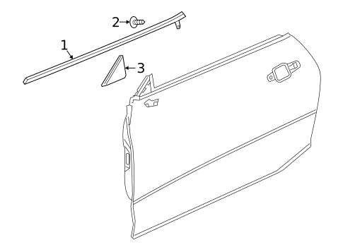 Exterior Trim - Door for 2022 Chevrolet Camaro #0