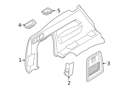 Interior Trim - Rear Body for 2021 BMW X5 #2