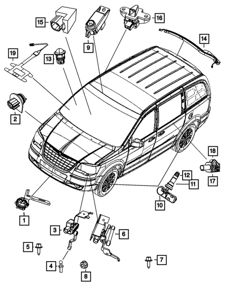 Sensors for 2011 Chrysler Town & Country #0
