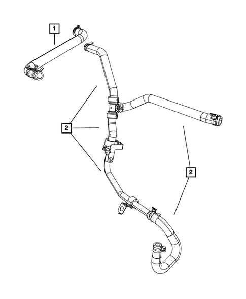 Air Conditioner and Heater Plumbing for 2010 Dodge Challenger #1