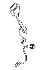52109493485 - Body: Seat Belt Receptacle for Mini Image