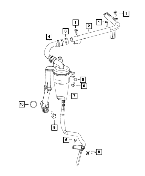 Crankcase Ventilation for 2015 Jeep Renegade #0