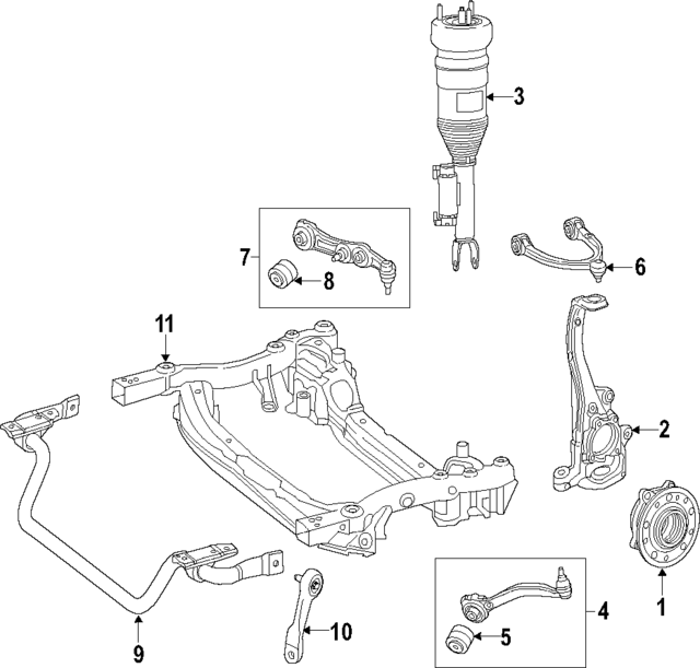 205320200189 - Suspension: Strut for Mercedes-Benz Image