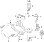 205320200189 - Suspension: Strut for Mercedes-Benz Image