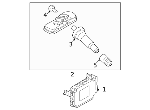 Tire Pressure Monitor Components for 2019 Genesis G70 #0
