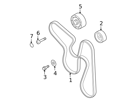Belts & Pulleys for 2013 Subaru Forester #0