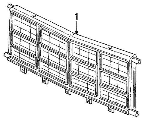 Grille & Components for 1992 Dodge B350 #0