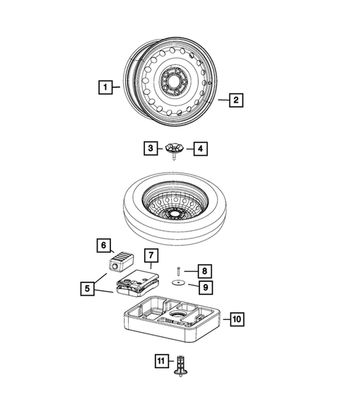 Wheel Spare for 2017 Jeep Compass #0