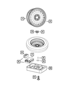 6107289AA - Wheels: Hex Head Screw for Mopar Image