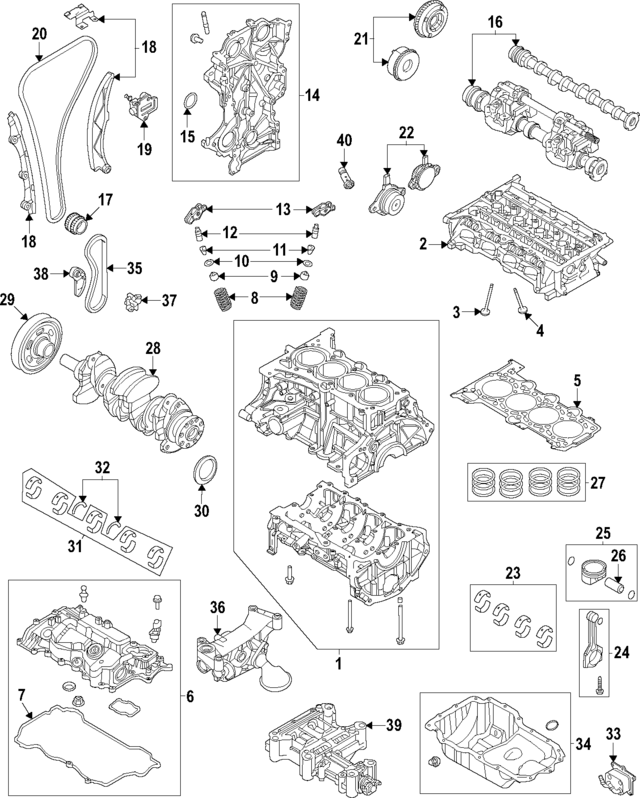 210202S030 - : Main Bearings for Hyundai Image