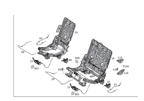 Seat Frame Base for 2017 Mercedes-Benz GLS350d #0