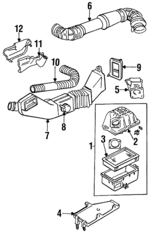 ZZM313210B - Engine: Mass Air Flow Sensor for Mazda: B2300, B3000 Image