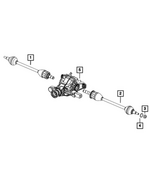 68433740AB - Differential and Drive Line: Axle Half Shaft, Right for Jeep: Grand Cherokee, Grand Cherokee L Image