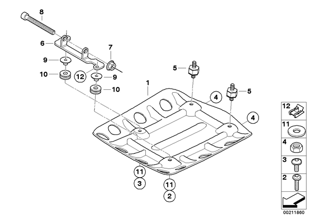 11117717743 - Engine: Underride Protection -  for BMW-Motorrad Image