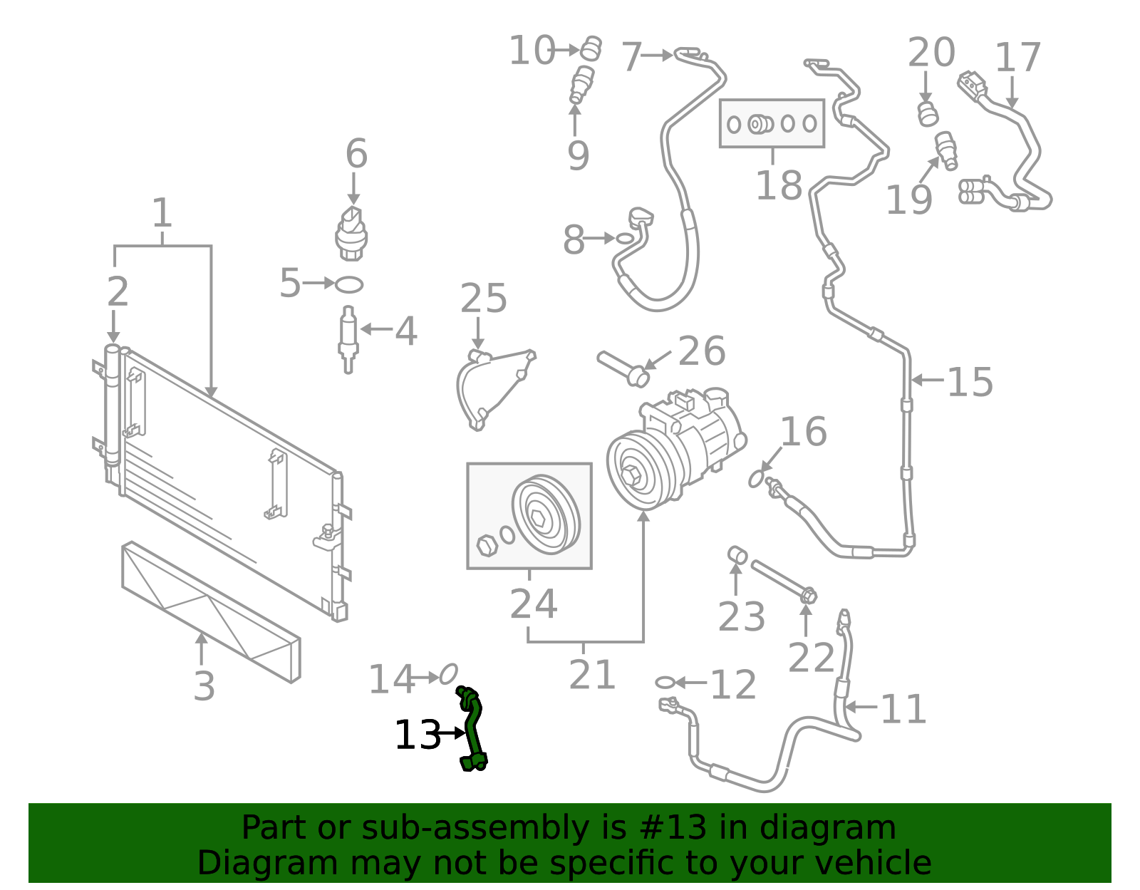 2013-2017 Audi A/C Refrigerant Hose Adapter 8R0-260-367-B | OEM Parts ...