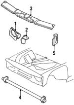 AXX154301 - Body: Upper Tie Bar for Jaguar Image