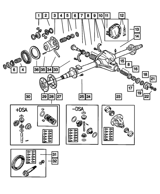 4856290 - Rear Axle: Differential Shaft for Mopar Image