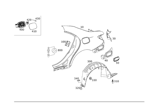 Rear Fender for 2023 Mercedes-Benz CLA 250 #0