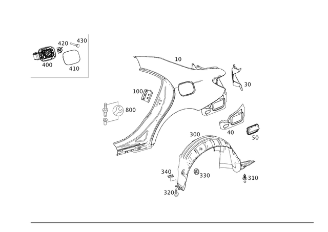1176300116 - Side Panels: Reinforcement for Mercedes-Benz Image image