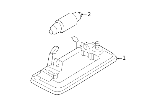 License Lamps for 2007 Audi A4 Quattro #0