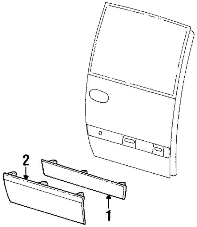 HU90TZZ - Body: Side Molding for Mopar Image