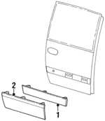 HU90TZZ - Body: Side Molding for Chrysler: Town &amp; Country Image