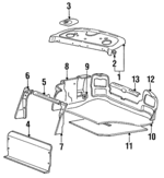 8571434310FG - Body: Floor Mat for Hyundai: Sonata Image
