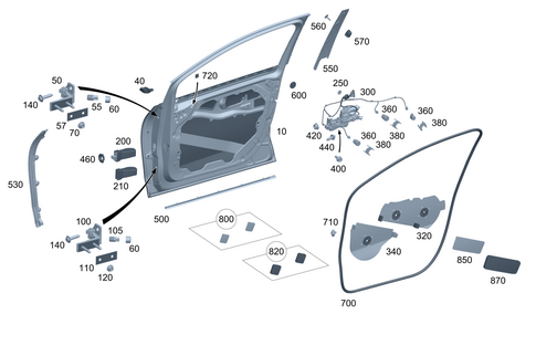 Front Door for 2025 Mercedes-Benz EQS 450 SUV #0
