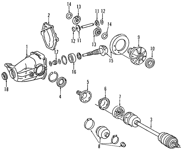 1244100215 - Universals &amp; Rear Axle: Repair Package for Mercedes-Benz Image
