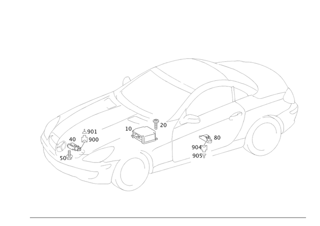28202726 - Electrical System: Triggering Unit for Mercedes-Benz Image image