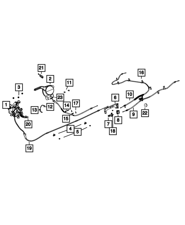 4779705AC - : Parking Brake Cable for Mopar Image
