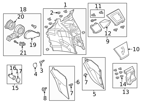 Front Console for 2014 Mazda 5 #0