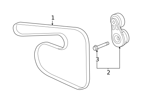 Belts & Pulleys for 2017 GMC Acadia #0