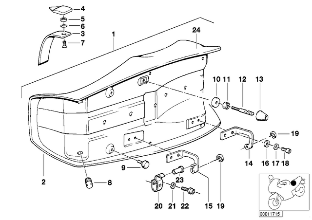 52532319050 - : Comfort Dual Seat for BMW-Motorrad Image