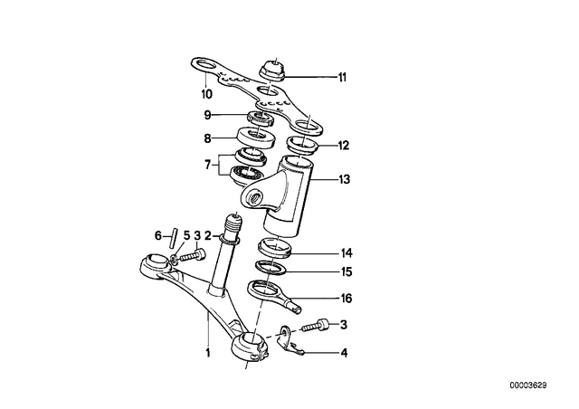 31422301607 - : Turn Indicator Holder, Black, Long for BMW-Motorrad Image