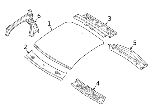 Roof & Components for 2019 Smart EQ fortwo #0