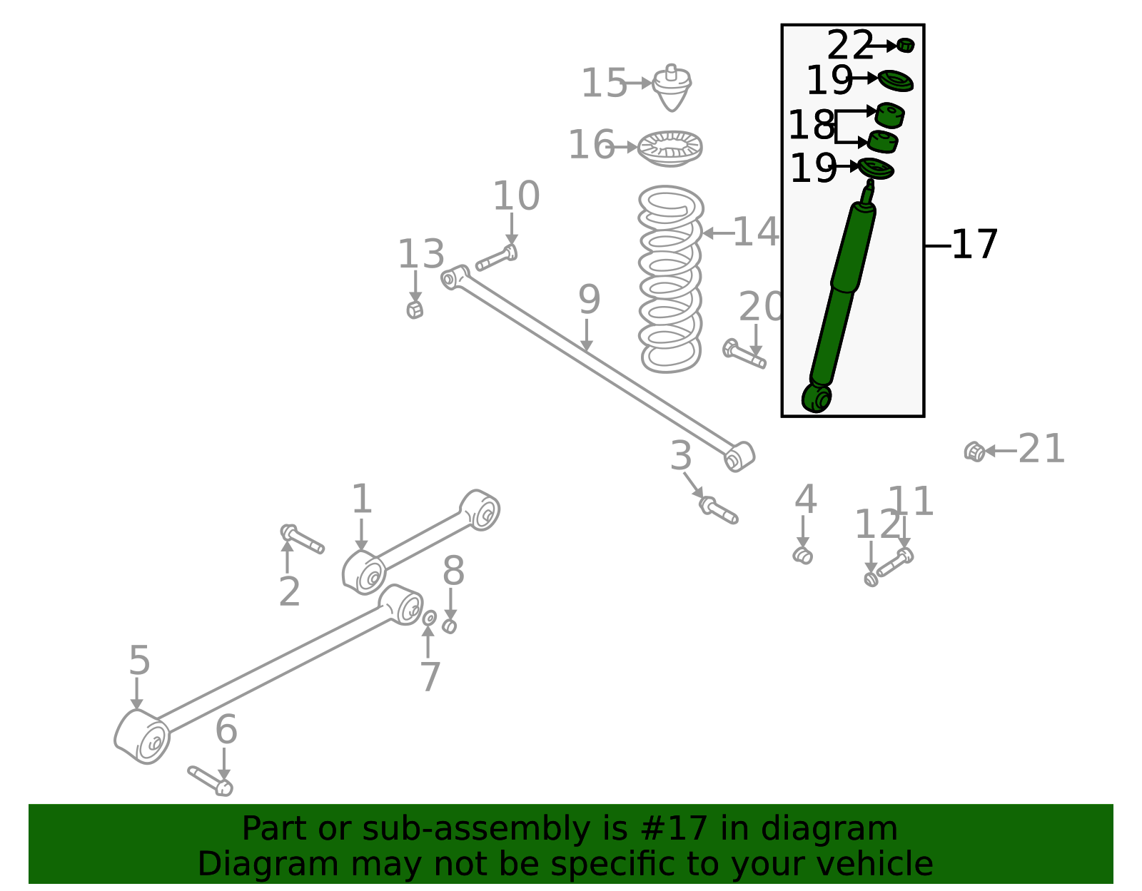1999-2004 Chevrolet Tracker Shock Absorber 30023666 | Shop Matick Buick GMC