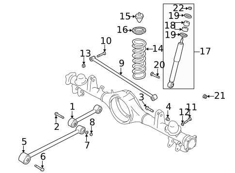 Rear Suspension for 2001 Chevrolet Tracker #0
