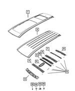 68330448AA - : Dvd Screen Bracket for Mopar Image