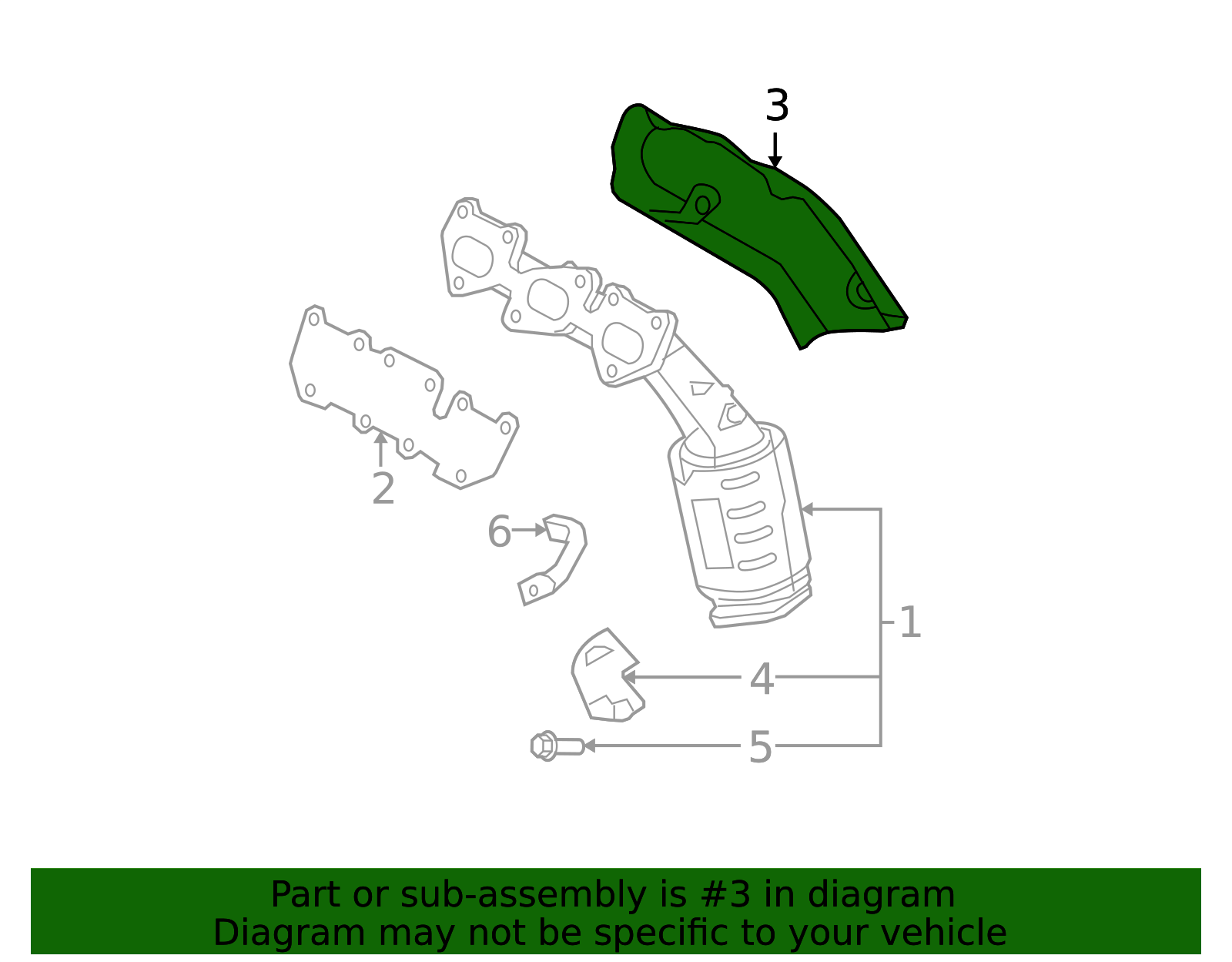 28525-3C630 - Heat Shield 2007-2009 Kia | Kia.Parts Store