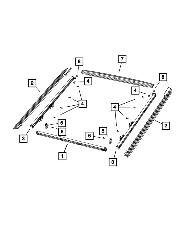 68343264AA - Body Sheet Metal Except Doors: Tailgate Spoiler for Mopar Image image