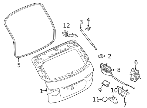 Tailgate for 2018 Jaguar XF #0