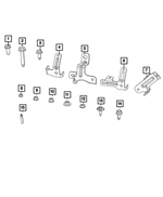 6101794 - Electrical: Hex Head Bolt And Coned Washer for Mopar Image