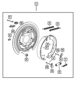 5114192AA - Brakes: Brake Shoe Hold Down Clip for Mopar Image