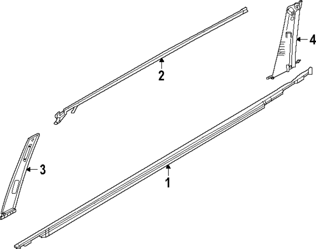 828207JA0A - Body: Belt Molding for INFINITI: QX80 Image
