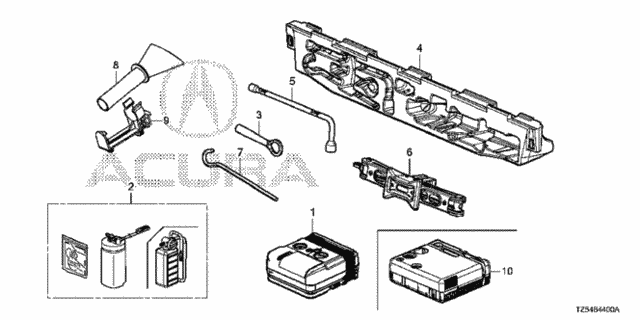 Tools - Jack for 2014 Acura MDX #0