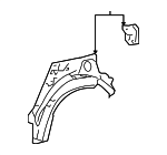 6163252902 - Body: Outer Wheelhouse for Toyota: Yaris Image