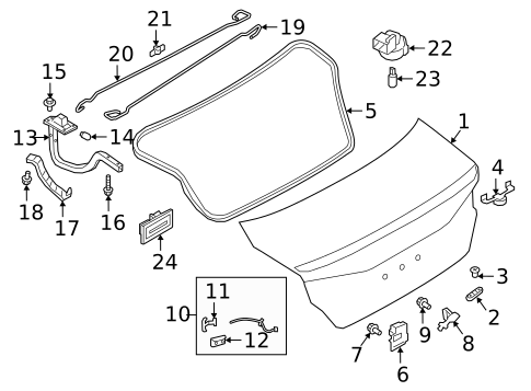 Trunk for 2019 Nissan Altima #0